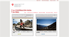 Desktop Screenshot of cooperacionsuizaenperu.org.pe